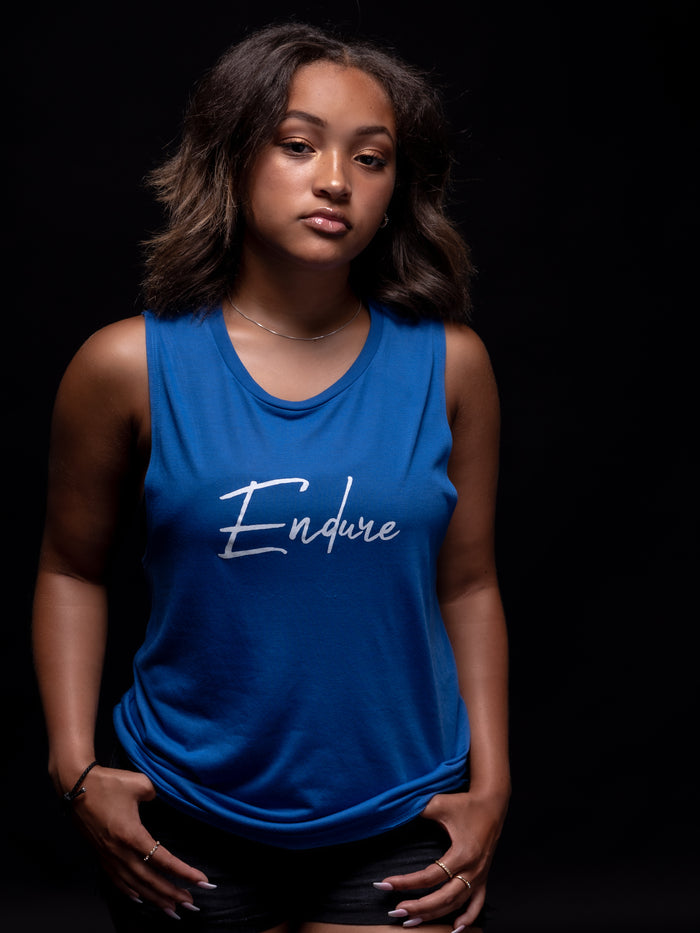 Endure Women's Muscle T-shirt (True Royal)