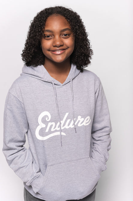 Endure Script Hoodie (Gray)