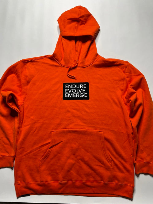 Endure Evolve Emerge Patch Hoodie (Orange)