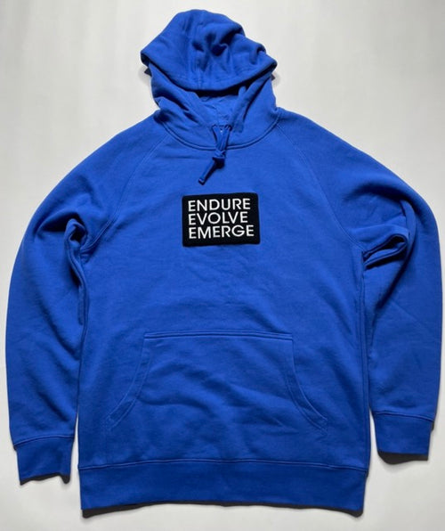 Endure Evolve Emerge Patch Hoodie (Blue)